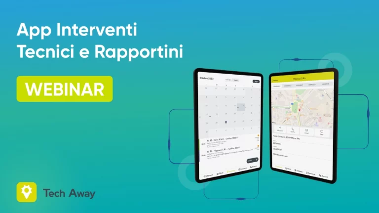 tech away gestione interventi tecnici e rapportini con app cosmobile