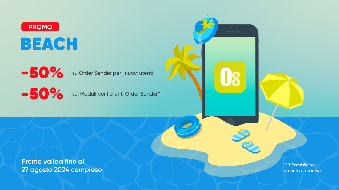 app di raccolta ordini order sender in promo